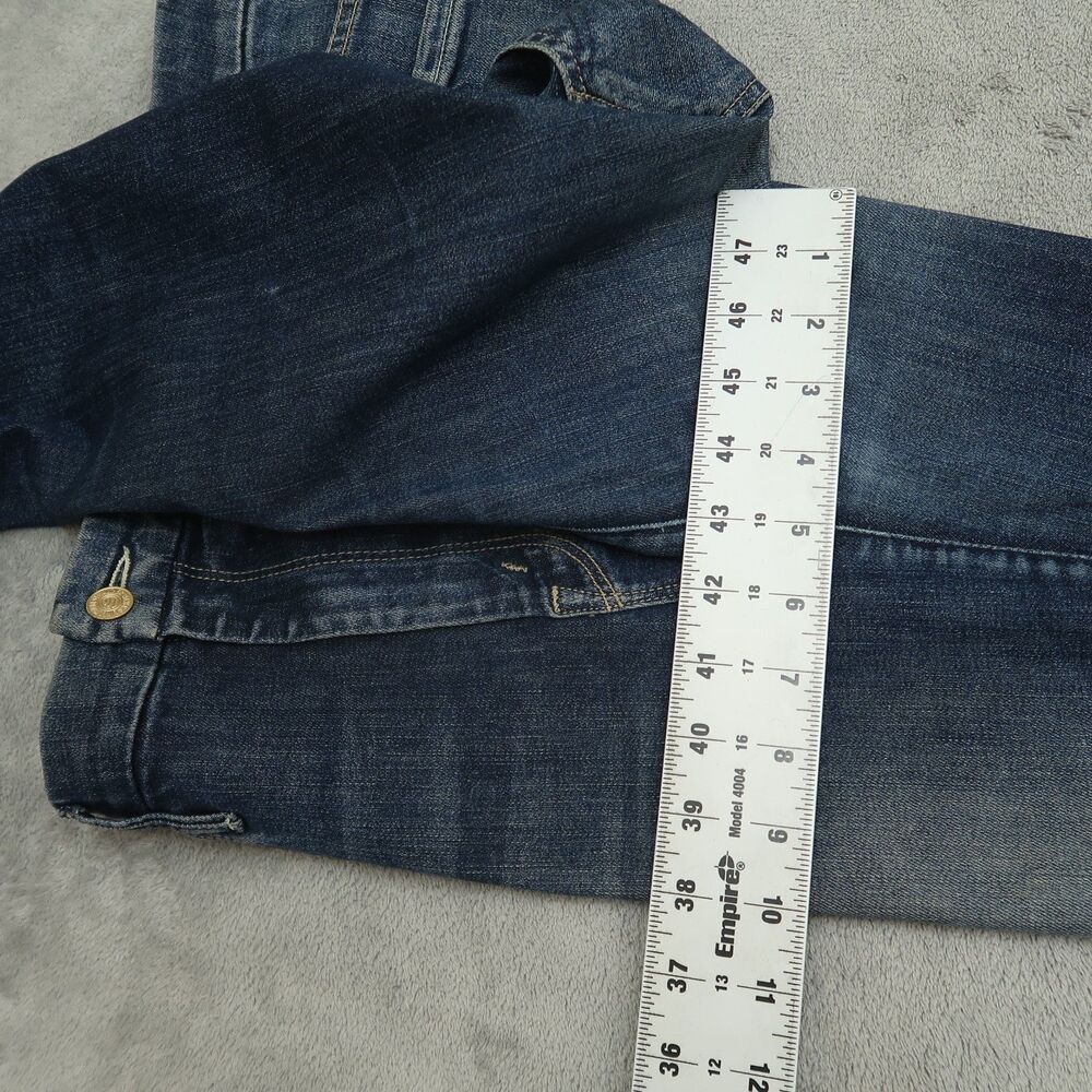 Mother Jeans Womens Size 27 Blue High Waisted Looker Ankle Fray Dark-Stone Wash - Picture 10 of 16